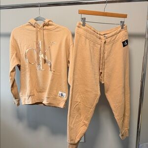 Calvin Klein Kids Beige Jogger Pants